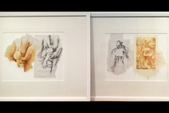 [Artwork 1] Title: Untitled / Medium: Mixed Media (Gouache, Artist's Penmanship and Drawing on Paper) / Size: 30 x 40 inch (76 x 102 cm) / Year: 2008 // [Artwork 2] Title: Untitled / Medium: Mixed Media (Drawing and Print-Etching on Paper) / Size: 30 x 40 inch (76 x 102 cm) / Year: 2008