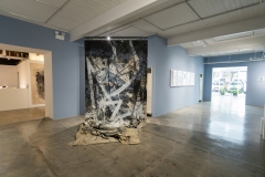 Notebook 1 : paint, ink on canvas, 548x210cm, 2023-2025, installation view