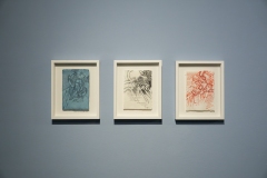 Bleu Blanc Rouge : pen and ink on paper, 15.3x10.2cm each, 2025