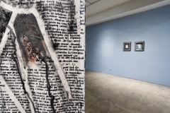 Notebook 1 : paint, ink on canvas, 548x210cm,  22023-2025, detail