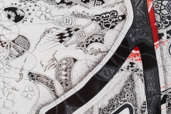 Notepad Diary 8 : spray, pen and ink on paper, 186x97cm,  2023-2025, detail