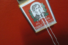  An outdated match with the image of Jose Rizal, a national hero of the Philippines who spent his educational years in Paris and across Europe.